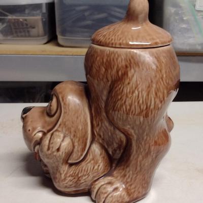Vintage McCoy USA 0272 Thinking Dog Cookie Jar