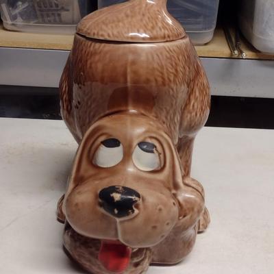 Vintage McCoy USA 0272 Thinking Dog Cookie Jar