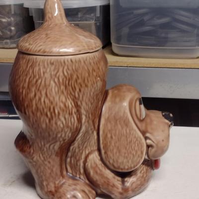 Vintage McCoy USA 0272 Thinking Dog Cookie Jar