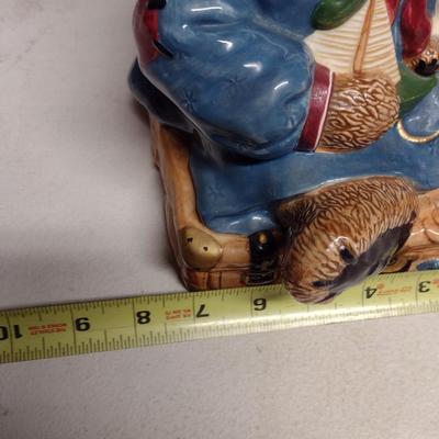 Numbered Boyd's Collection Teddy Bear Cookie Jar- Bailey Bear on Suitcase