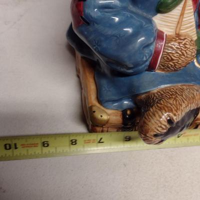 Numbered Boyd's Collection Teddy Bear Cookie Jar- Bailey Bear on Suitcase