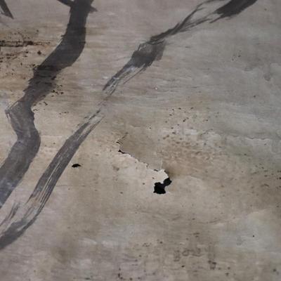 Large 13 ft Long 1969 Kenneth Callahan Original Sumi Ink Wash Painting on Paper