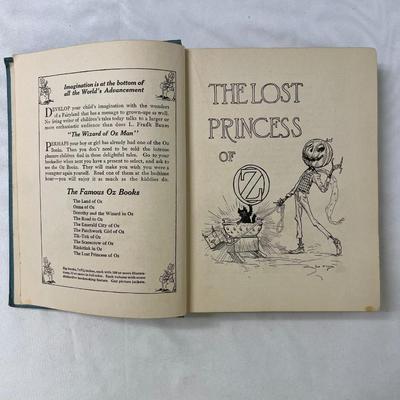 First Edition 1917 "The Lost Princess of Oz" Book