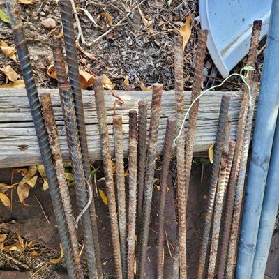 Collection of rebar