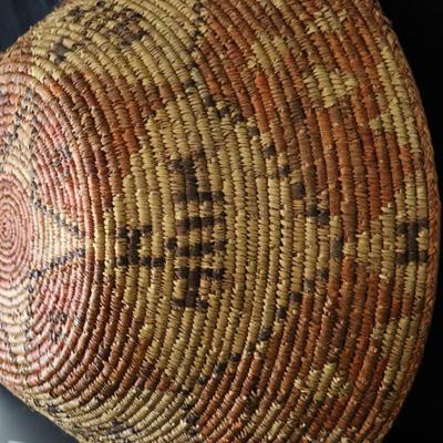 Antique Native American Woven Basket (Potentially Navajo or Pima) Large 29 Inch Wide