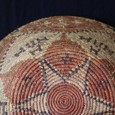 Antique Native American Woven Basket (Potentially Navajo or Pima) Large 29 Inch Wide