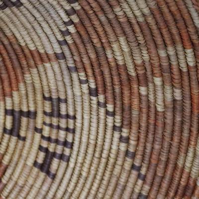 Antique Native American Woven Basket (Potentially Navajo or Pima) Large 29 Inch Wide