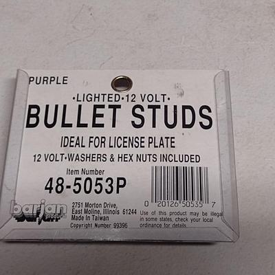 Barjan Purple and Chrome Bullet Stud Lights