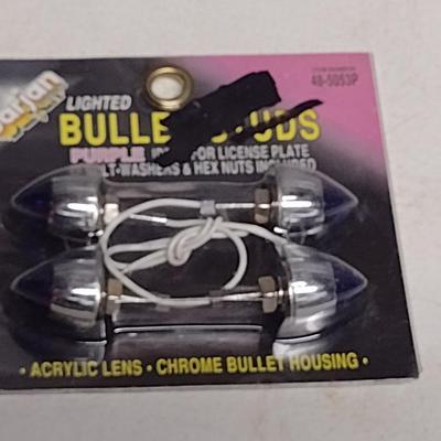 Barjan Purple and Chrome Bullet Stud Lights