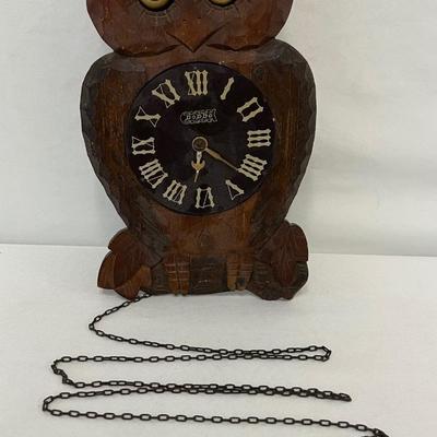 Vintage Poppo Owl Cuckoo Clock