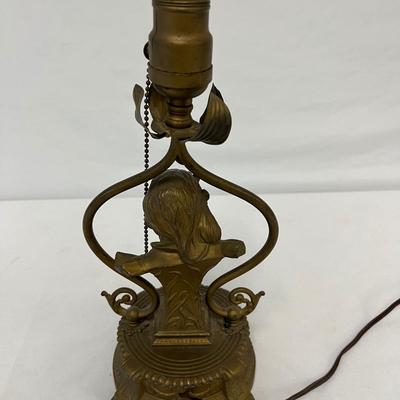 Antique Brass Figural Lamp