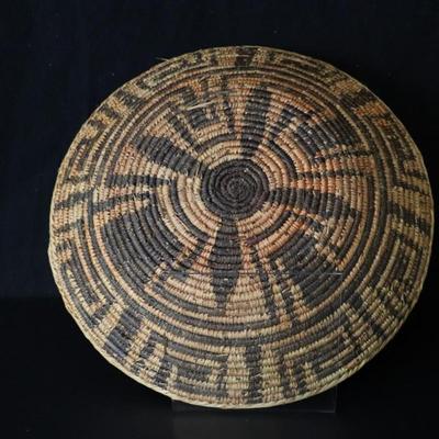 Antique Native American Woven Basket (Potentially Pima) 18 Inches Wide