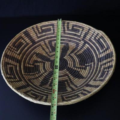 Antique Native American Woven Basket (Potentially Pima) 18 Inches Wide