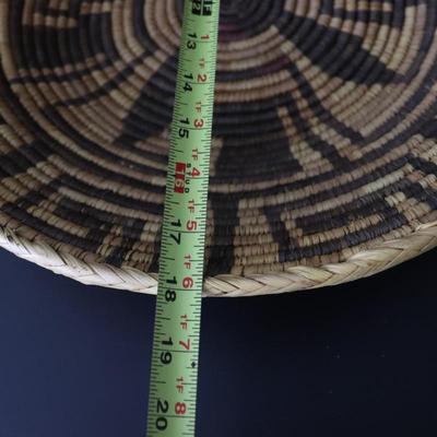 Antique Native American Woven Basket (Potentially Pima) 18 Inches Wide