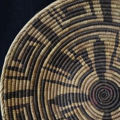Antique Native American Woven Basket (Potentially Pima) 18 Inches Wide