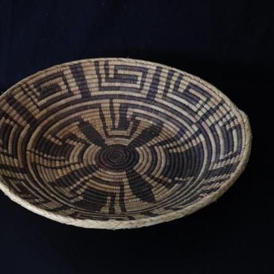 Antique Native American Woven Basket (Potentially Pima) 18 Inches Wide