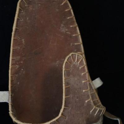 Native American Alaskan Birch Bark Baby Carrier
