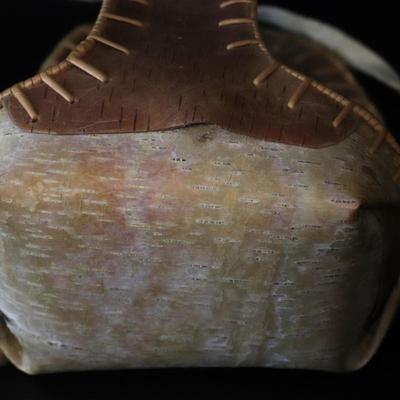 Native American Alaskan Birch Bark Baby Carrier