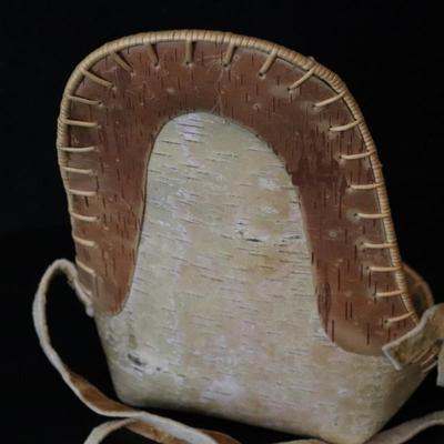 Native American Alaskan Birch Bark Baby Carrier