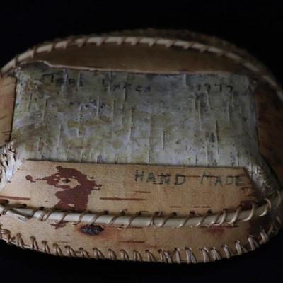Lot of Native American Birch Bark Bowls and Accessories
