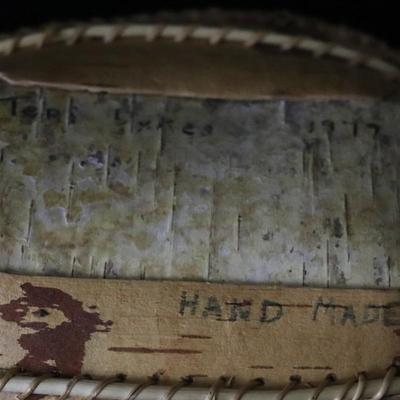 Lot of Native American Birch Bark Bowls and Accessories