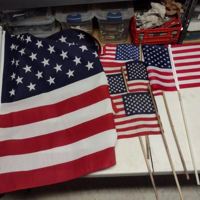 Collection of American Flags