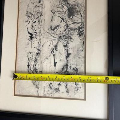 Original Kenneth Callahan (American, 1905 - 1986) Ink Wash Painting of Coastal Landscape Scene
