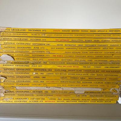 National Geographic Magazines from the 60's, 70's, and 80's