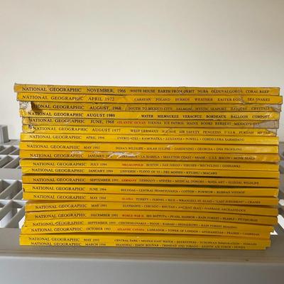 National Geographic Magazines from the 60's, 70's, 80's and 90's