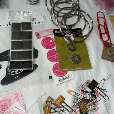 random lot of arts and craft and art supplies