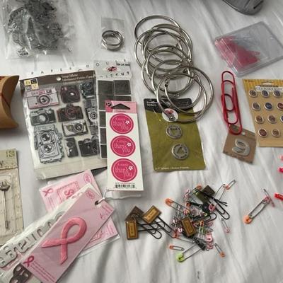 random lot of arts and craft and art supplies