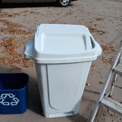 FOLDING STEP STOOL, SWING LID WASTE CAN AND MORE