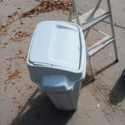FOLDING STEP STOOL, SWING LID WASTE CAN AND MORE