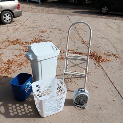 FOLDING STEP STOOL, SWING LID WASTE CAN AND MORE