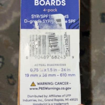 Pvremium sanded boards 4 pack