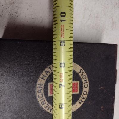 Vintage American National Red Cross Metal First Aid Box