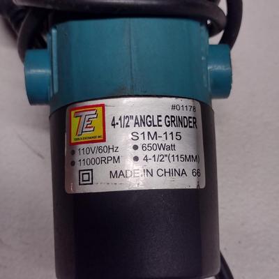 Tools Exchange 4 1/2" Angle Grinder