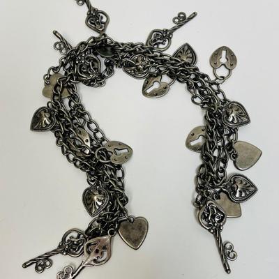 Chain with Charms Metal Belt