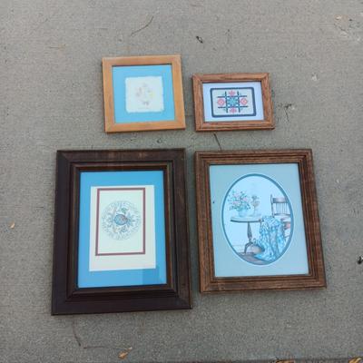4 FRAMED WALL ART