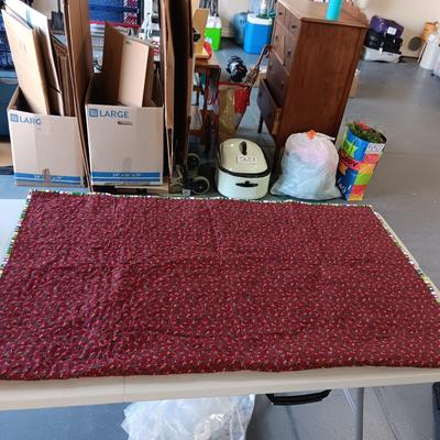 QUILTED DOG THROW BLANKET AND SOME HAND TOWELS
