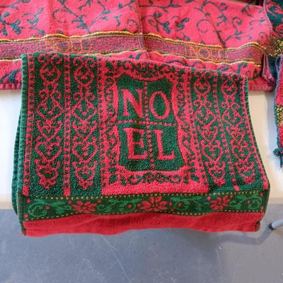 NOEL AND JOY TOWELS, HAND TOWELS AND WASHCLOTHS