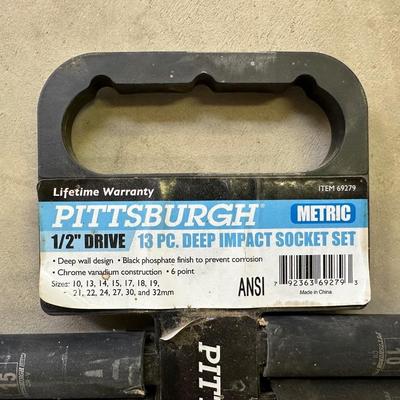 HDC AND PITTSBURGH 1/2” DRIVE DEEP IMPACT SOCKETS AND TOOLS FOR HARD TO REACH THINGS