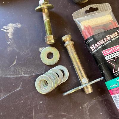 HARDWARE ON LAZY SUSAN ORGANIZER AND MISC SHOP SUPPLIES