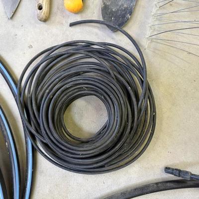 CHEMICAL SPRAYERS, ROUND-UP, SPRINKLER LINE, TROWELS COLLAPSING LEAF BAG AND SPRINKLER