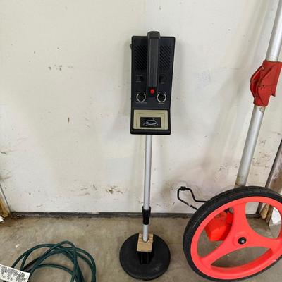 MEASURING WHEEL, METAL DETECTOR AND EXTENSION CORDS