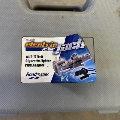 BLACK & DECKER ROTARY TOOL KIT, AND ROADMASTER 12V ELECTRIC CAR JACK