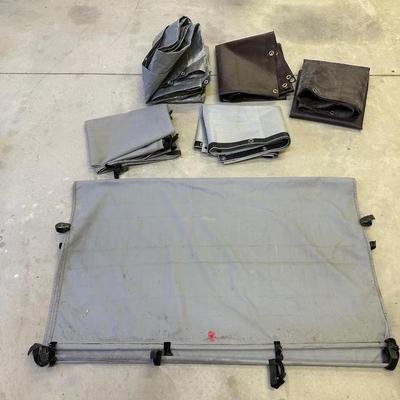 VARIOUS SIZED TARPS