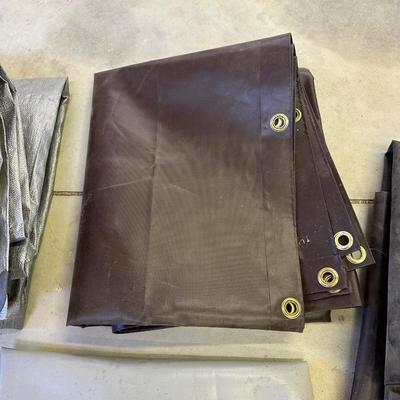 VARIOUS SIZED TARPS