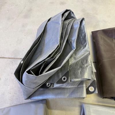 VARIOUS SIZED TARPS