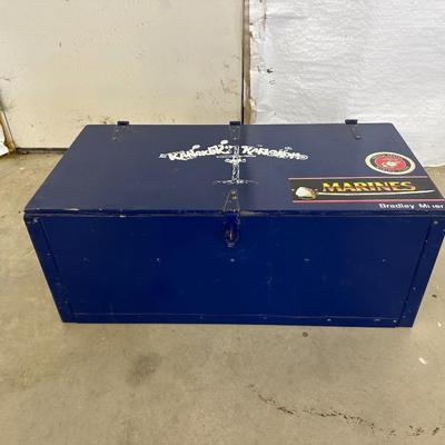 VINTAGE MARINE FOOT LOCKER